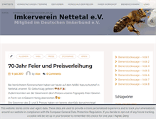Tablet Screenshot of imker-nettetal.de